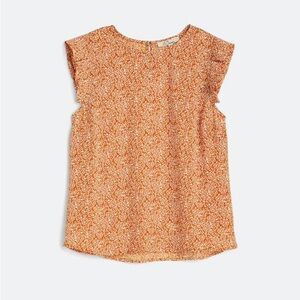 Floral Orange Blouse